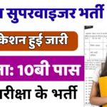 सीधी भर्ती का मौका: Mahila Supervisor Vacancy, जाने कौन कर सकता है आवेदन