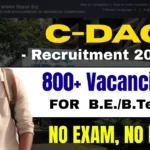 C-DAC Recruitment 2025: Apply Online for 848 Project Engineer & Manager Posts