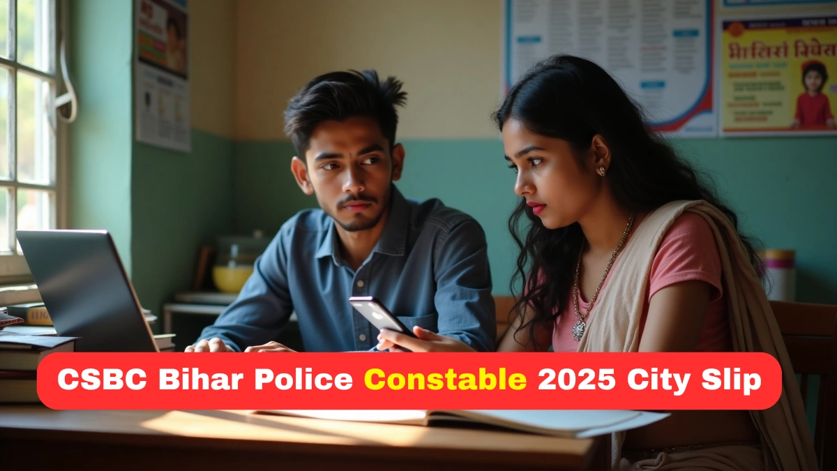 CSBC Bihar Police Constable 2025 City Slip Out – Admit Card Release Schedule Inside