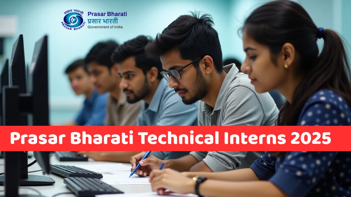 Prasar Bharati Technical Interns Vacancy 2025 – Offline Apply for 421 Posts