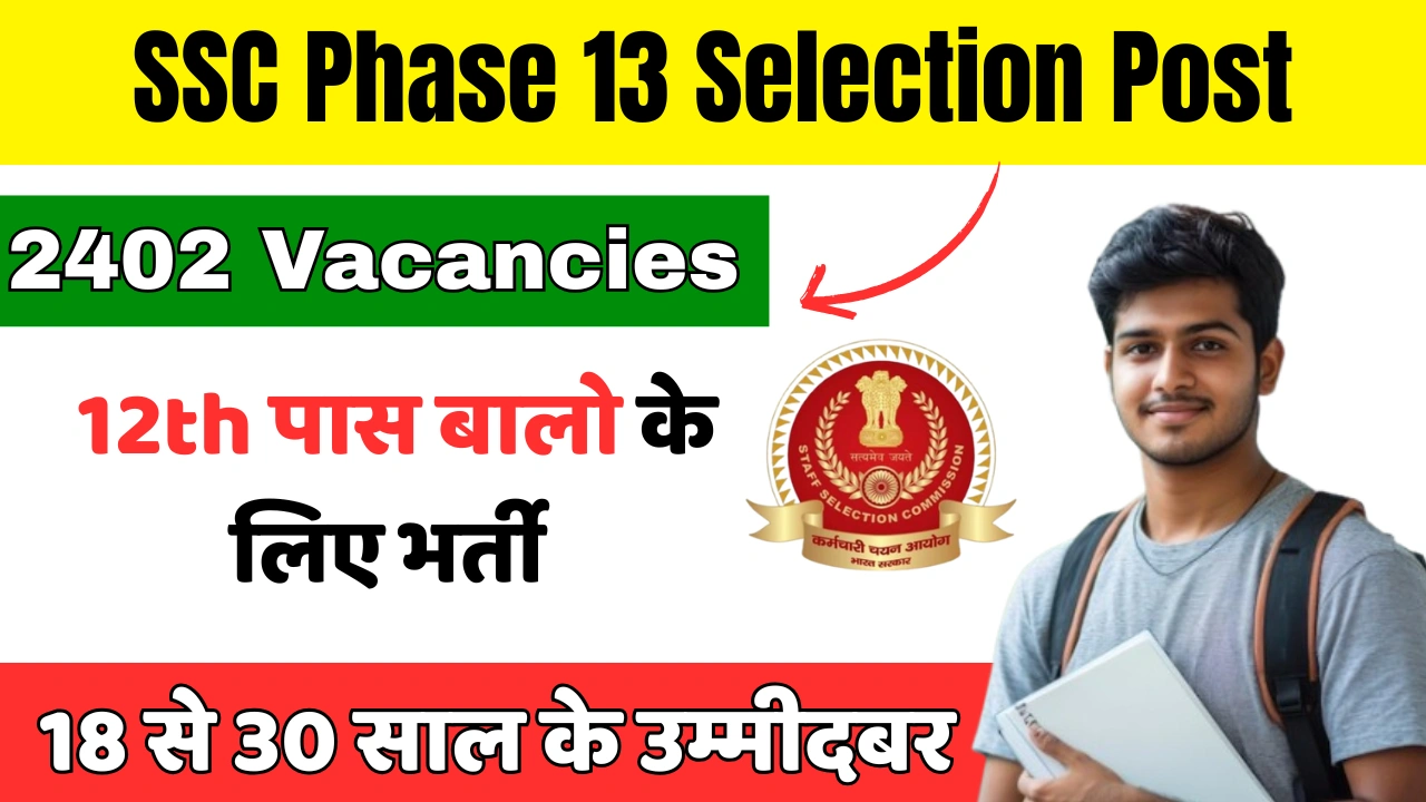 SSC Phase 13 Selection Post Recruitment 2025 Out – Apply Online for 2402 Vacancies